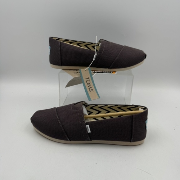 NEW TOMS Alpargata US Size Women's 7.5 Ash Recycled Cotton Canvas - Picture 3 of 8
